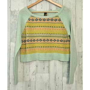 Aratta Silent Journey Wool Blend Fair Isle Sweater Sz. S